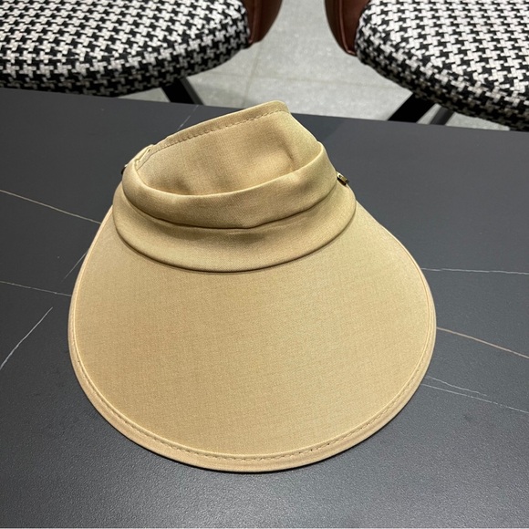Miu Miu Canvas Sun Hat with Frayed Edges and Embossed Logo main image 8